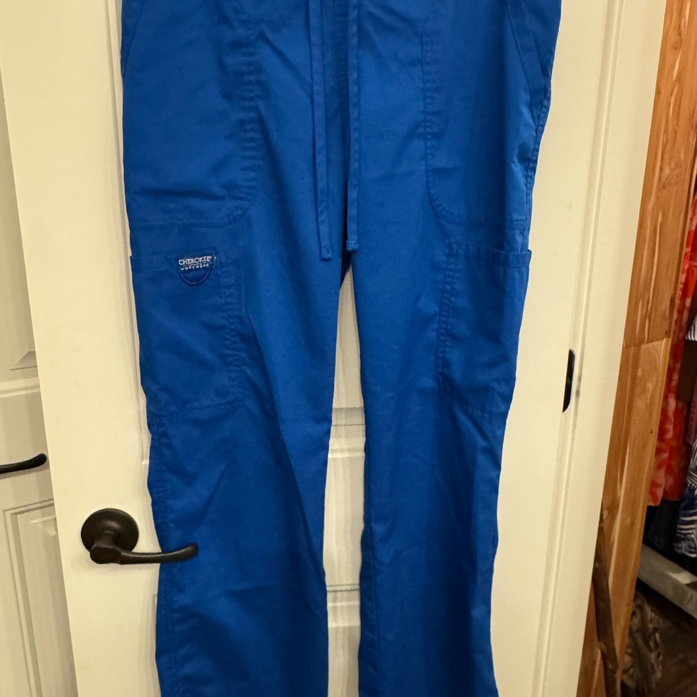 Blue women’s Utility Scrub Pants